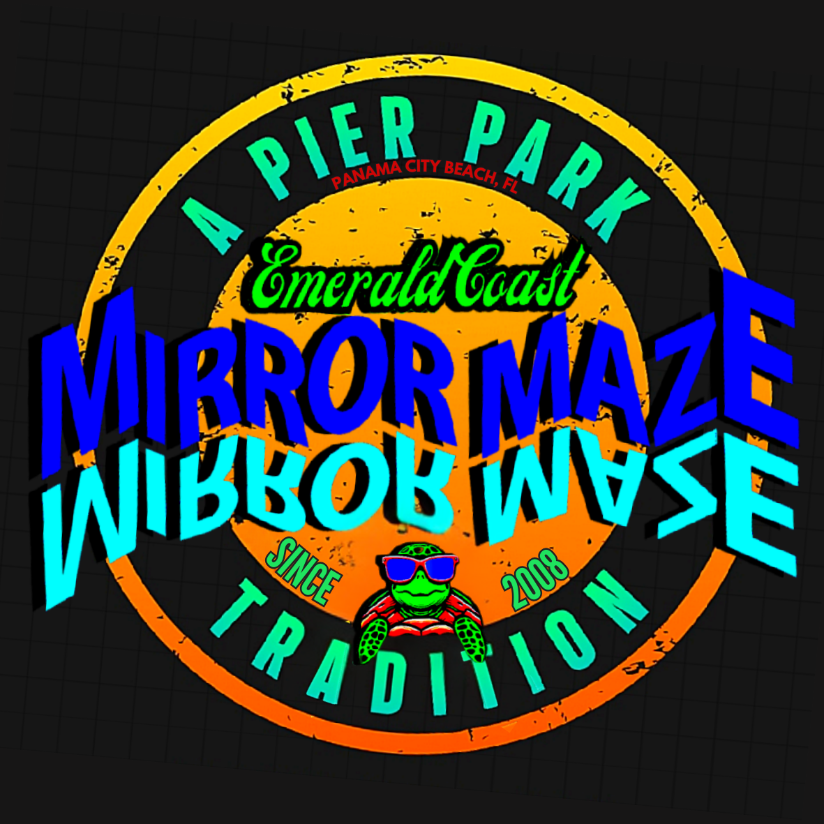 Emerald Coast Mirror Maze & Laser Craze logo