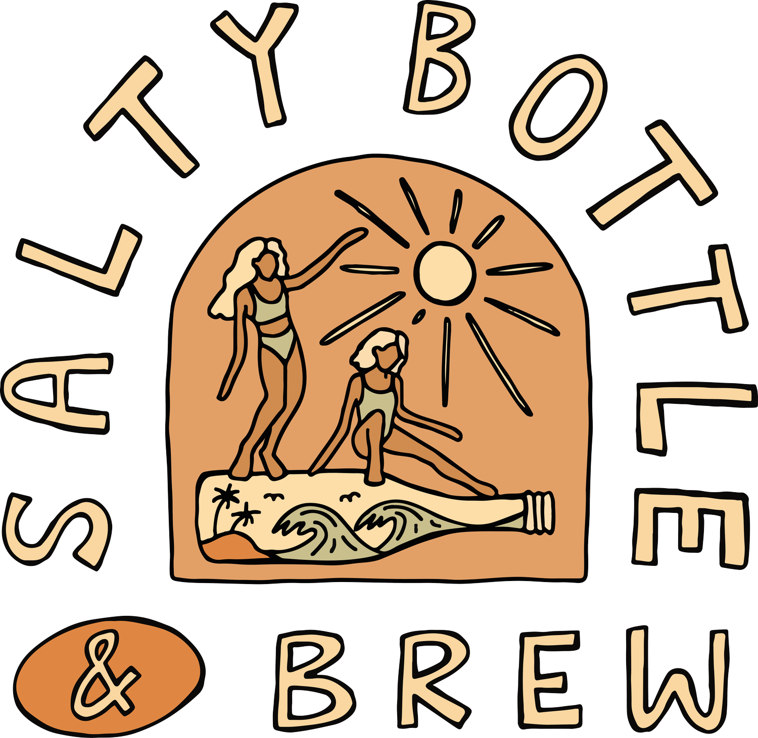 The Salty Bottle & Brew logo